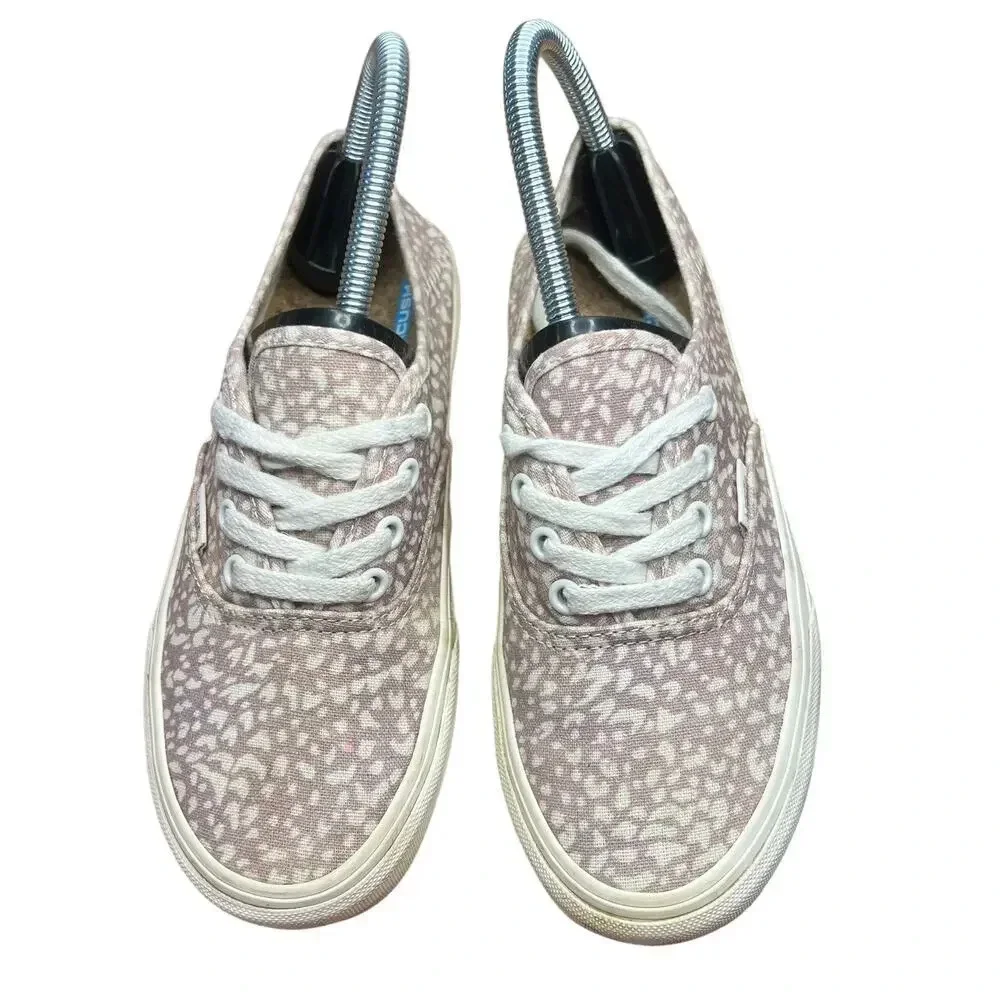 Vans Eco Theory Authentic SF Pink Animal Print Lace-Up Low Top Shoe- Women's 5.5